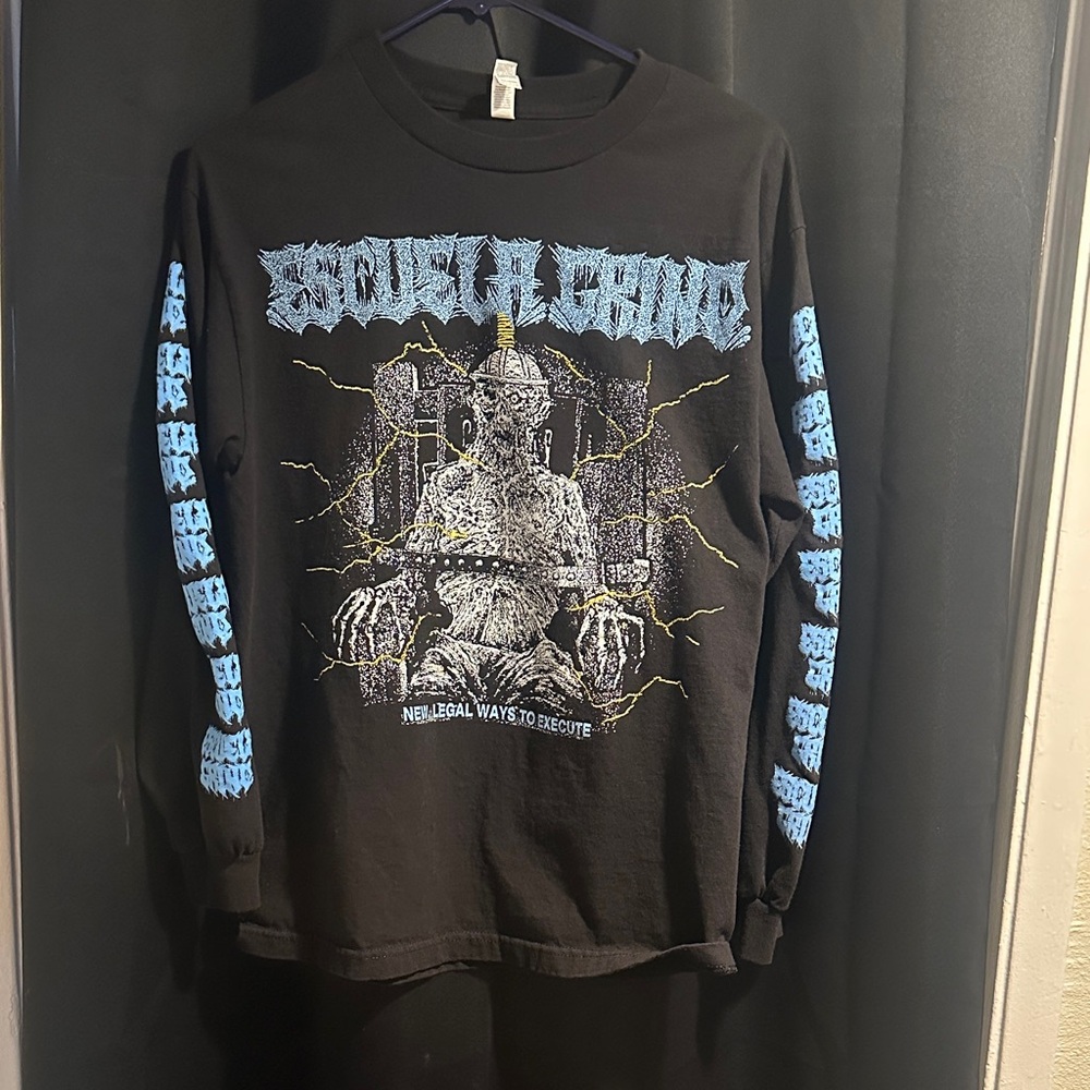 Escuela Grind Grindcore Black Long Sleeve Shirt M